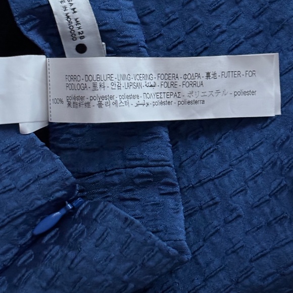 Zara Satin Effect Mini Skirt - Blue Size S/M - Picture 6 of 6